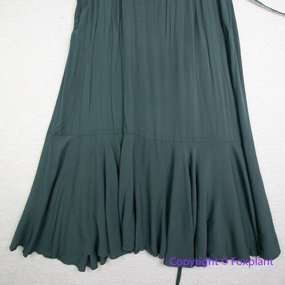 New! City Chic Fiesta Fun Maxi Dress in olive jungle green, plus size 16 - Picture 14 of 16